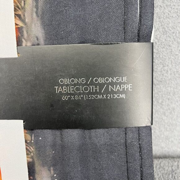 Christian Lacroix Halloween Tablecloth Haunted House Pumpkin Cat Oblong 60 X 84 - Picture 11 of 12